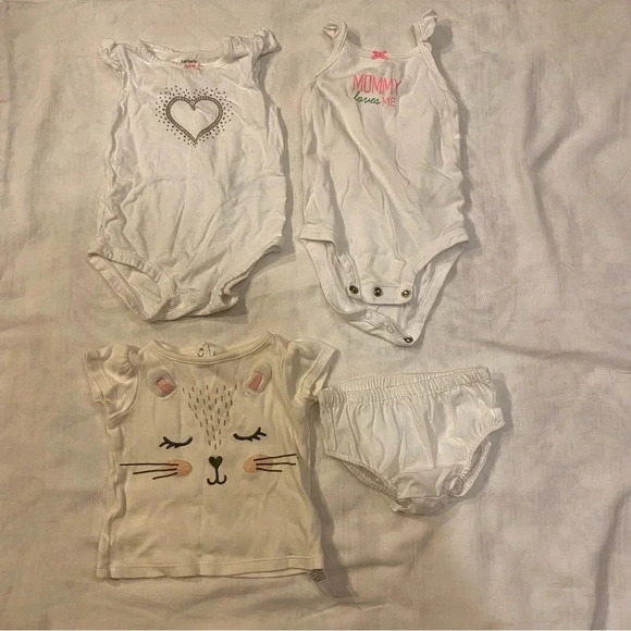 Other - 4 pieces bundle of baby girl clothes size 6-9M